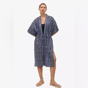 NWT - MNG - Mango - Chequeta Printed Cotton Kaftan. 100% Cotton. Size: M/L